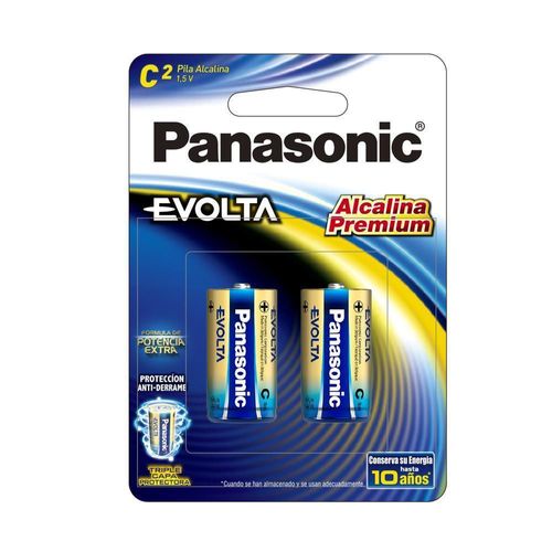 Pila panasonic evolta alcalina c con 2 1.5v lr14