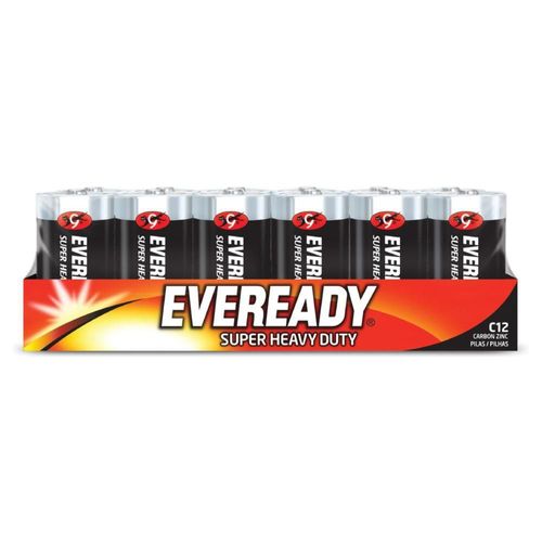 Pila Eveready Carbon Zinc C Charola Con 12 1.5v