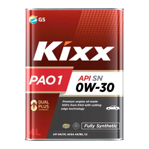 Aceite Sintético para motor Kixx 4L PAO 1 SN 0W-30