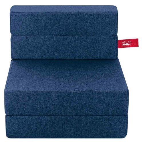 Sofá Cama Plegable Individual, Sillón Tipo Puff  Color Marino