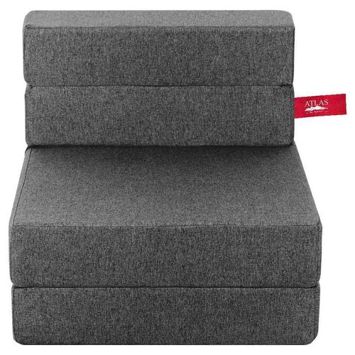 Sofá Cama Plegable, Sillón Tipo Puff  Color Gris Claro