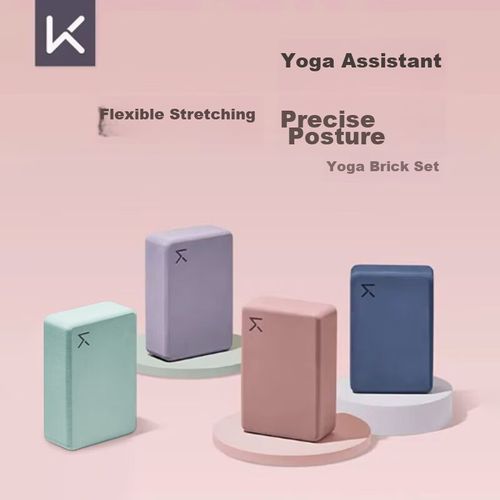 Bloques de yoga Keep antideslizantes EVA verde pasto juego 2