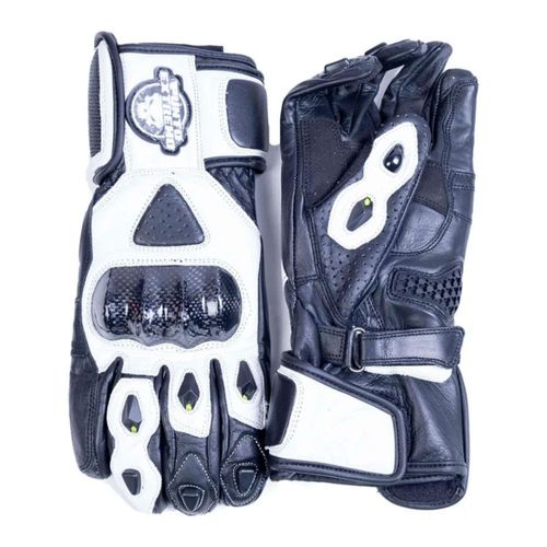 Guantes Para Moto Punto Extremo Sr-1101 Protecciones Blanco Rider One