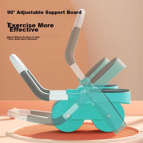 Rueda abdominal PROIRON doble rueda con soporte para codos azul