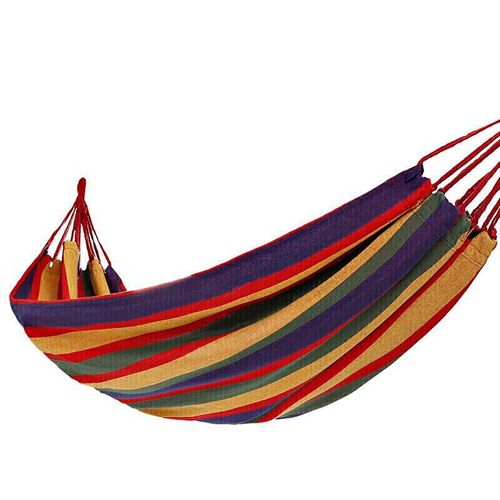 Hamaca para exteriores con rayas algodón poliéster CAMEL