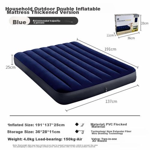 Colchón inflable doble superficie aterciopelada INTEX