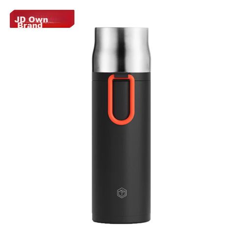 Termo aislada de té 500ml  JD Jingzao,acero inoxidable,negro