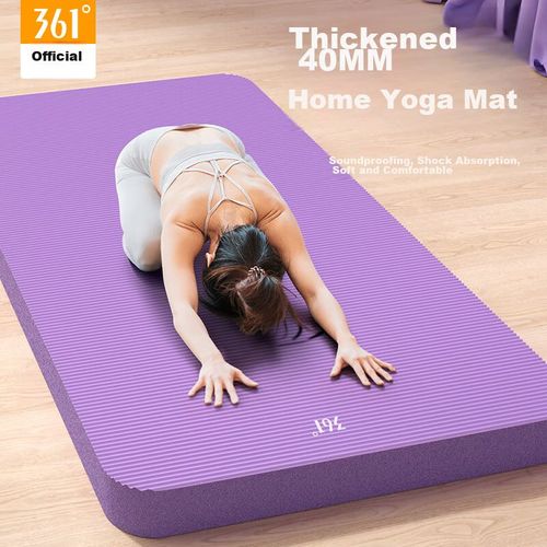 Tapete de yoga 185 x 61 cm,grosor 40mm, morado