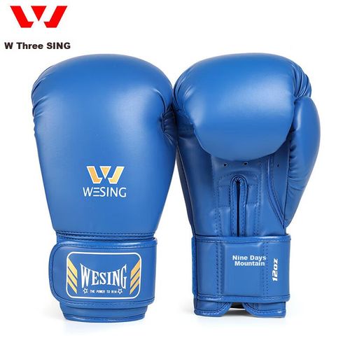 Guantes de Box para hombres y mujeres 8oz,color azul