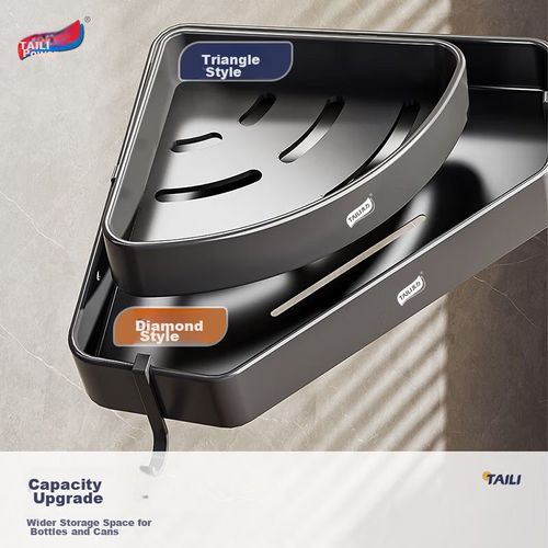 Estante organizador para baño triangular 32.2cm