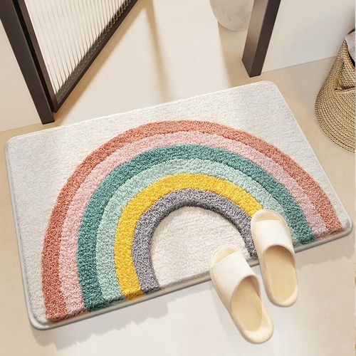 Tapete para baño absorbente de arcoiris 50x80cm DAJIANG