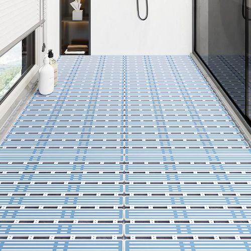 Tapete baño antideslizante 40x68cm azul