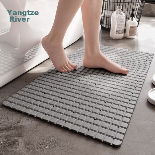 Tapete de baño antiderrapante 40x71cm gris