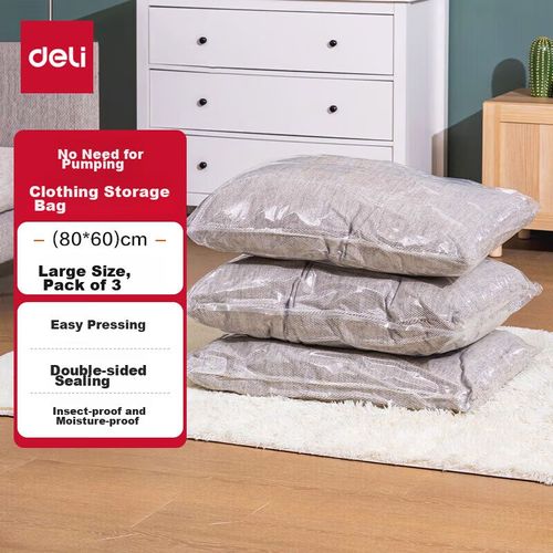 Bolsas de compresion de viaje 80x60cm DELI 3pzas