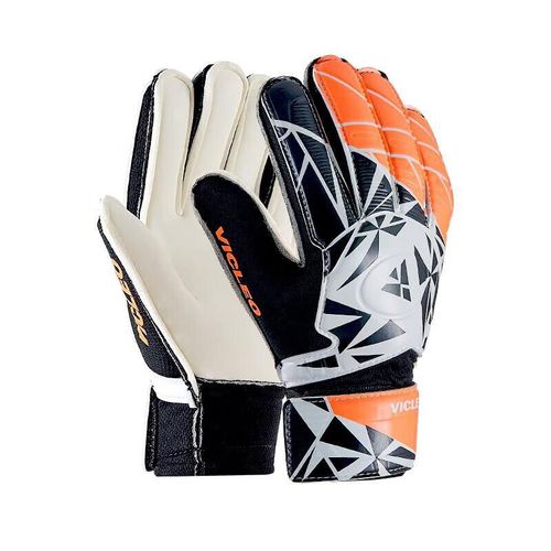 Guantes de Fútbol Talla 7 VICLEO negro y naranja