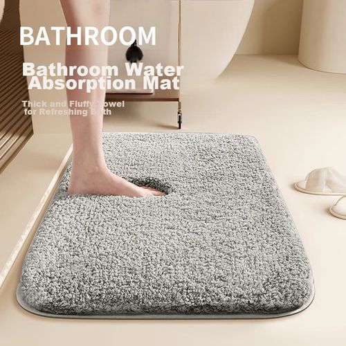 Tapete para baño absorbente 50x80cm gris