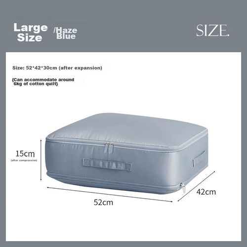 Bolsa de compresión de viaje L azul