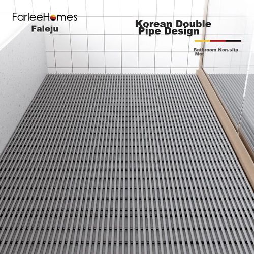 Tapete para baño antideslizante 60x90cm gris