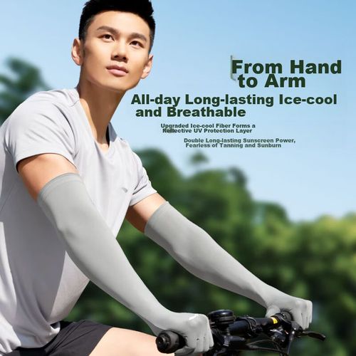 Mangas para ciclismo LI-NING Unisex con protección solar UPF50+