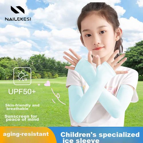 Mangas de protección solar NAILEKESI N para niños UPF50+ repelente de mosquitos
