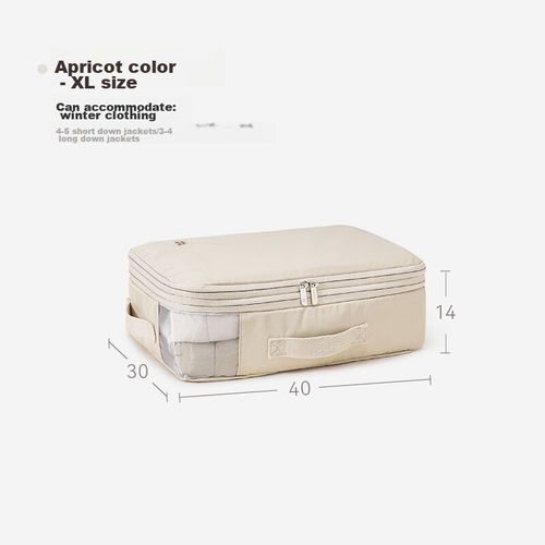 Bolsa compresión de viaje XL 4pzas beige