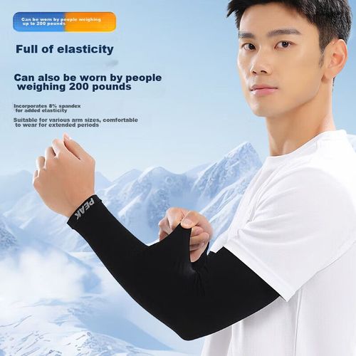 Mangas de protección solar PEAK Ice Silk unisex con filtro UV