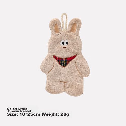 Toalla de manos infantil conejo 18x25cm