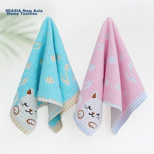 Toalla facial infantil gatos 25x49cm 2pzas