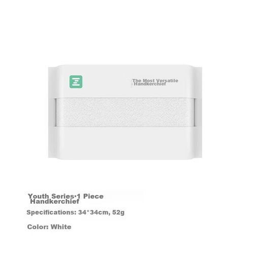 Toalla facial unisex 34x34cm blanca