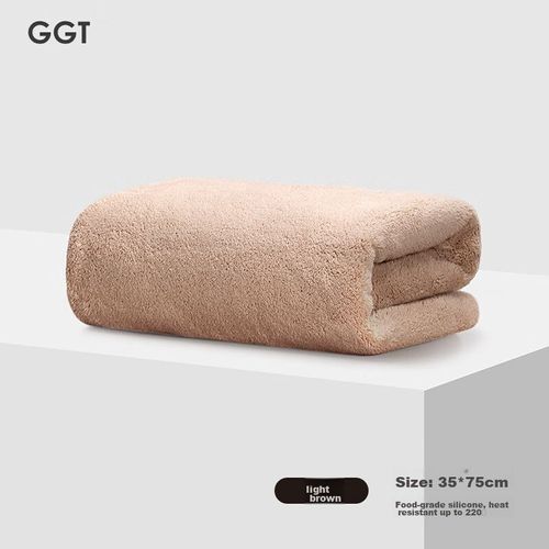 Toalla de baño terciopleo 35x75cm café