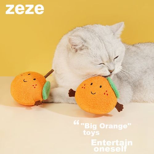 Juguete de Estímulación para Gatos Naranja con Hierba Gatera