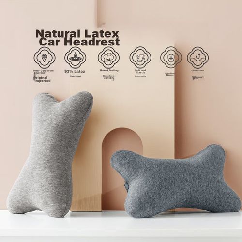 Almohada en forma de hueso Gris