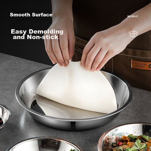 Plato Hondo 28cm acero inoxidable MAXCOOK