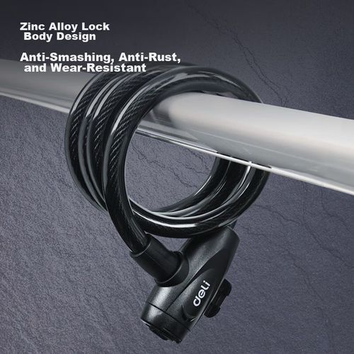 Candado con Cable de Acero de 12mm x 1200mm