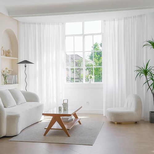 Cortina Terciopelo Blanca 300x265