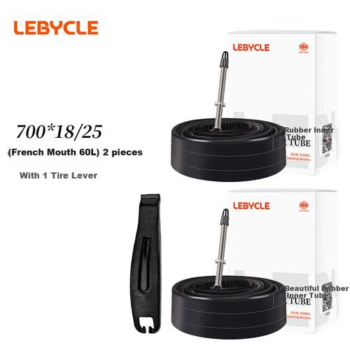 Cámara de aire 700C 23-25mm válvula Presta 60mm 2pack