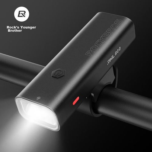 Luz frontal de bicicleta recargable 800 Lúmenes