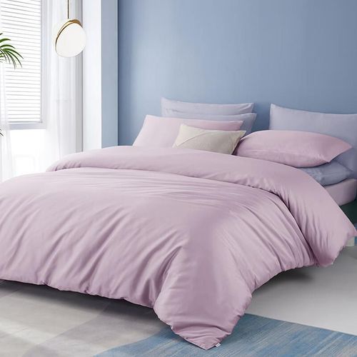 Funda de Edredón lisa 100% algodón 200x230cm Morado 1pza