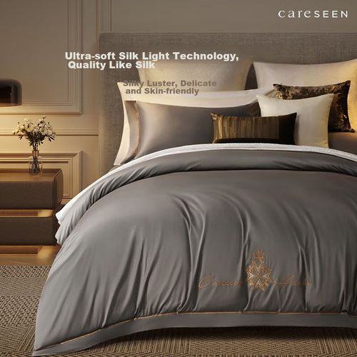 Juego de sábanas algodón Puro Sateen 4 Piezas King Size