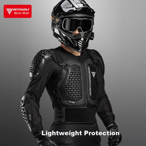 Conjunto de Protección Motociclismo MOTOWOLF Negro Talla G