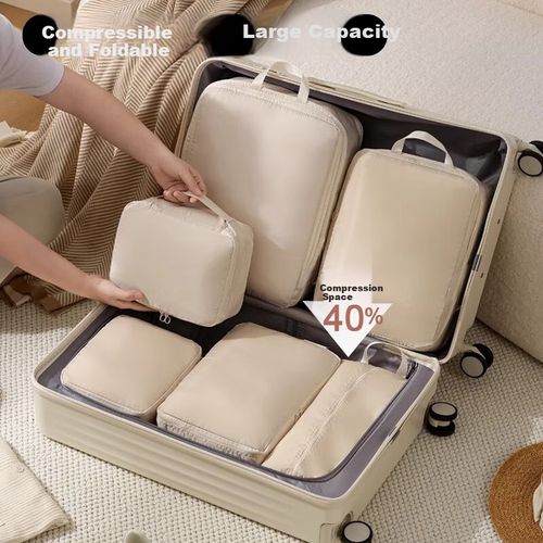 Set de Bolsas de Compresión para Ropa y Zapatos de Espuma