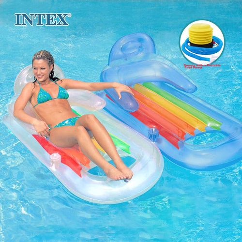 INTEX Flotador Inflable con Apoyabrazos y Respaldo para Niño