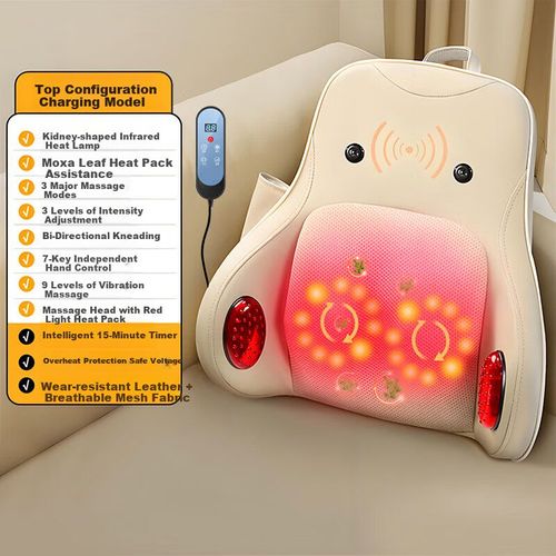 Masajeador de Cuello AUX 4 en 1 con Calor y Control Remoto