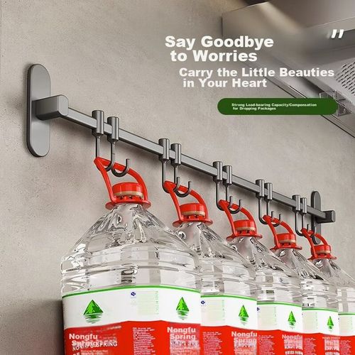 MUYA Gancho de Almacenamiento para Cocina, Acero Inoxidable, 400mm/500mm/600mm