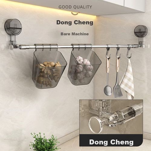 Warm Heart Estante de cocina extensible con ventosas 60-120cm de acero inoxidable