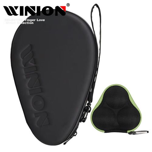 E-LIAN TT Estuche Rígido para Raqueta de Tenis de Mesa, PU, Negro