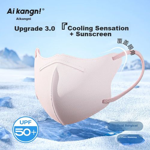 Cubrebocas Aikangni Blacktechcool 3.0 Rosa Pastel Adulto Unisex