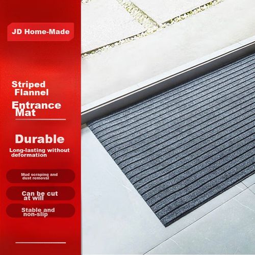 Tapete Jingdong Jingzao Rayado Gris 60X90 Cm