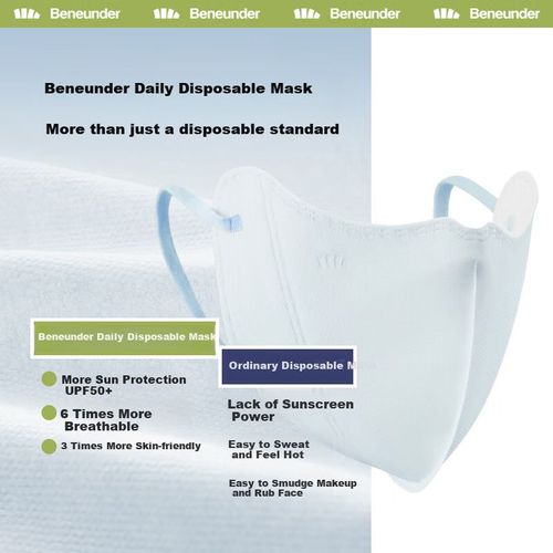 Cubrebocas Beneunder Uv33924 Rosa Niebla Para Mujer