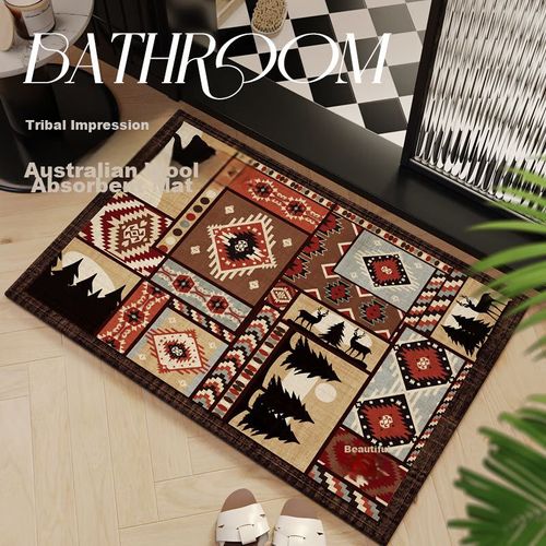 Tapete Qiqijia Doctrine Antideslizante Absorbente 60X90 Cm